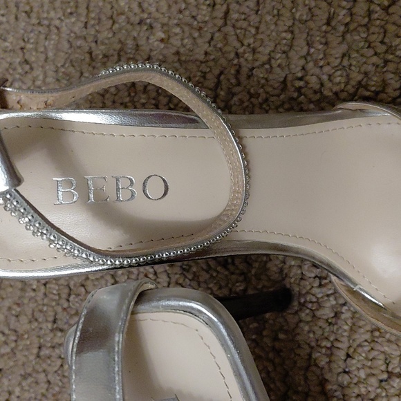 BEBO Rhinestone Embellished Ankle Strap Heels Size 5.5 - Picture 2 of 10